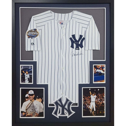 Derek Jeter Autographed Signed Framed New York Yankees Front Jersey STEINER