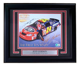 Jeff Gordon Signed Framed 8x10 NASCAR Photo BAS