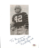 Dick Kazmaier Signed/Auto/Insc 3.5x6 Photo Princeton 1951 Heisman PSA/DNA 185147