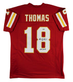 Emmitt Thomas HOF "2008" Authentic Signed Red Pro Style Jersey BAS Witnessed