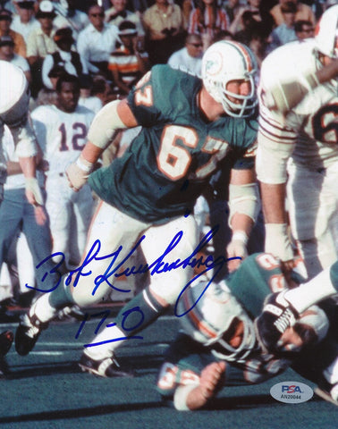 Bob Kuechenberg Signed/Inscribed 8x10 Photo Miami Dolphins PSA/DNA 188172