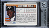 Magic Shaquille O'Neal Signed 1992 Hoops DR #A Rookie Card Auto 10! BAS Slabbed