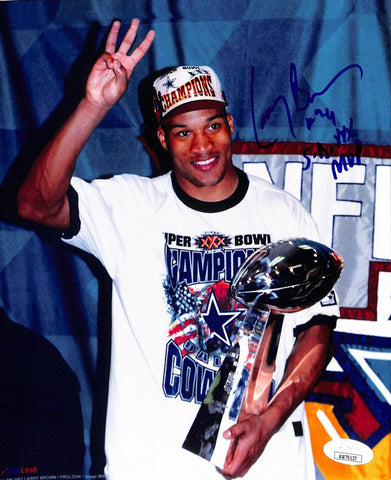 Larry Brown Signed/Auto 8x10 Photo SB XXX MVP Dallas Cowboys JSA 200245
