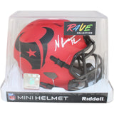 Nico Collins Autographed Houston Texans Rave Mini Helmet Beckett Witness 51714