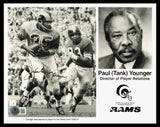 Paul "Tank" Younger Autographed 8x10 Photo Los Angeles Rams Beckett QR #BM37770