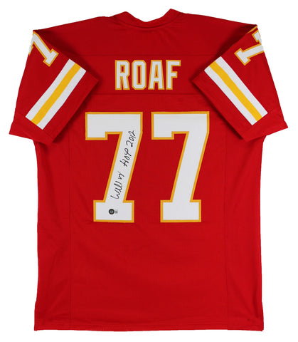 Willie Roaf "HOF 12" Authentic Signed Red Pro Style Jersey BAS Witnessed