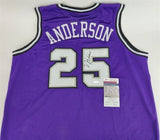 Nick Anderson Signed Sacramento Kings Jersey (JSA COA) 1989 1st Round Draft Pick