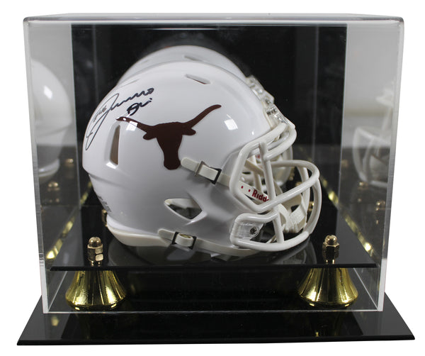 Texas Joseph Ossai Authentic Signed Speed Mini Helmet W/ Case BAS Witnessed