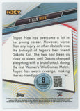 Tegan Nox WWE Authentic Signed 2020 Topps #94 Card BAS #BS86767