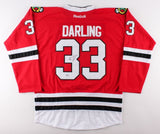 Scott Darling Signed Blackhawks Jersey (Beckett)Chicago Stanley Cup Champs 2015