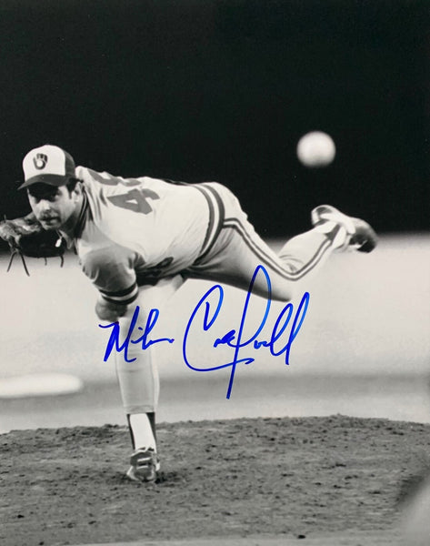 1982 Milwaukee Brewers Pitcher MIKE CALDWELL Signed 8x10 Action Photo #4 AUTO