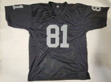 TIM BROWN AUTOGRAPHED SIGNED PRO STYLE CUSTOM XL JERSEY BECKETT QR COA