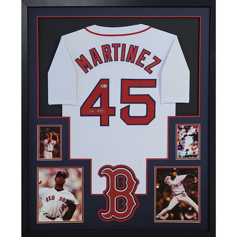 Pedro Martinez Autographed Signed Framed Boston Red Sox Jersey BECKETT