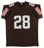 Jeremiah Owusu-Koramoah Signed Brown Pro Style Jersey w/ White #'s BAS Witnessed