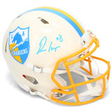 Omarion Hampton Autographed LA Chargers RETRO Speed Authentic Helmet Beckett
