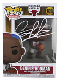Bulls Dennis Rodman Signed #103 Funko Pop Vinyl Figure BAS Witnessed #4W080394