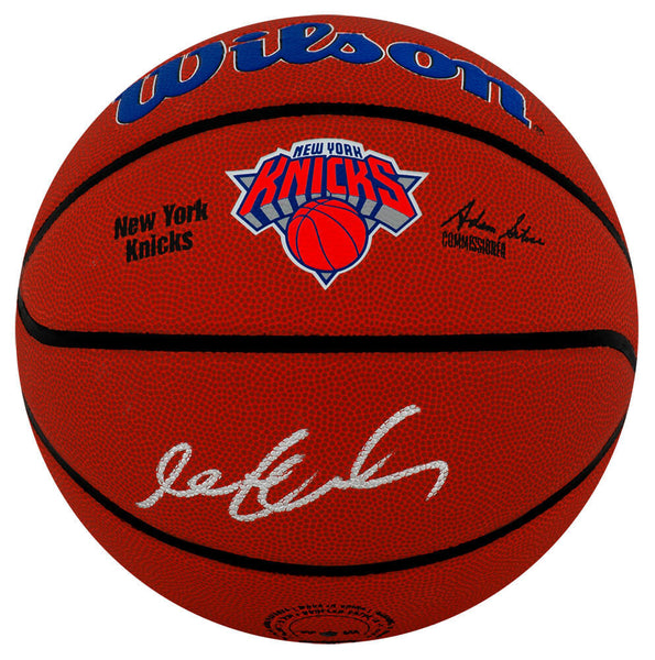 Stephon Marbury Signed Wilson New York Knicks Logo NBA Basketball (SCHWARTZ COA)