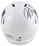 (3) Lewis, Brooks & Fletcher Signed Full Size Speed Rep Helmet w/ Case BAS Wit