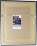 Larry Bird Signed Framed 8x10 Boston Celtics Celebration Photo JSA