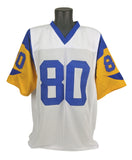 Rams Isaac Bruce Authentic Signed White Jersey Autographed BAS