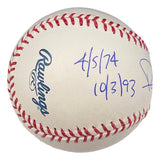 Robin Yount Brewers Signed Official MLB Baseball w/ 4 Inscriptions JSA