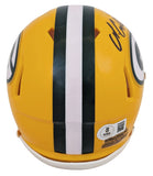 Packers Matthew Golden Authentic Signed Speed Mini Helmet W/ Case BAS Witnessed