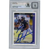 Ray Lewis Autographed/Signed 2002 Score #24 Slabbed Trading Card Beckett 50029