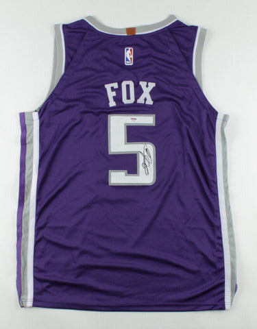 De'Aaron Fox Signed Sacramento Kings Jersey (PSA/DNA) 2023 NBA All Star Guard