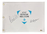 Anirban Lahiri Max Greyserman Signed AT&T Byron Nelson Golf Flag BAS