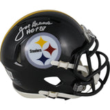 Joe Greene Autographed/Signed Pittsburgh Steelers Mini Helmet Beckett 49034