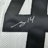 Autographed/Signed George Pickens Pittsburgh White Football Jersey JSA COA