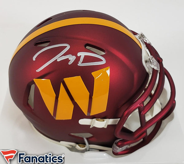 Jayden Daniels Autographed Washington Commanders Speed Mini Helmet - Fanatics