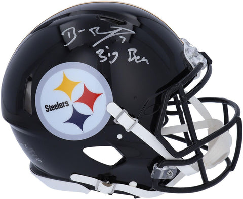 Ben Roethlisberger Steelers Signed Riddell Speed Authentic Helmet w/Big Ben Insc