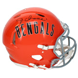 Ja'Marr Chase Autographed Bengals Throwback Speed Authentic Helmet Beckett