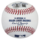 Orioles Eddie Murray "Career Stat" Signed Manfred Oml Baseball W/ Case BAS Wit