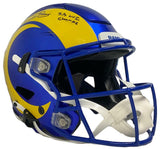ODELL BECKHAM Jr Autographed "SB LVI Champs" Rams Speed Flex Helmet FANATICS