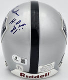 George Blanda Autographed Raiders Mini Helmet Think Win HOF 81 Beckett BS30070