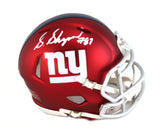 Sterling Shepard Autographed/Signed New York Giants Riddell Blaze Mini Helmet