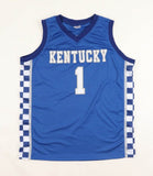 2021 Kentucky Wildcats Team Signed John Caliparii Blue Jersey (Beckett) 12 Sigs