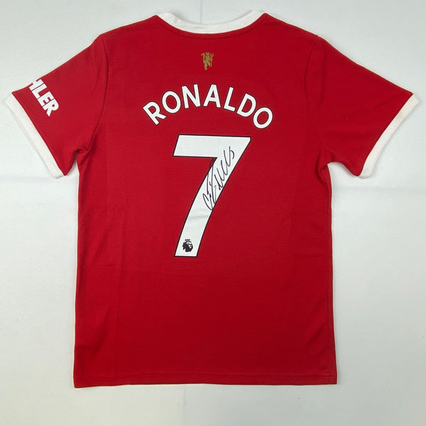 Autographed/Signed Cristiano Ronaldo Manchester United Jersey Beckett COA/LOA