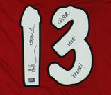 Ari Lehman Signed Friday the 13th Custom Red Jersey w-Crystal Lake Insc