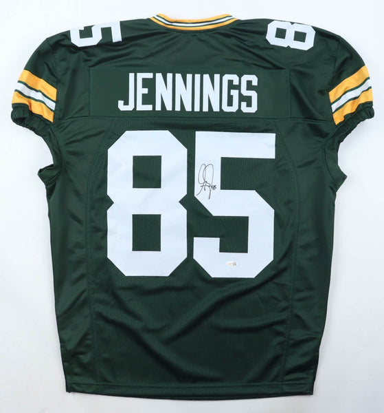 Greg Jennings Signed Green Bay Packers Pro Cut Jersey (JSA) S.B XLV Champion/ TE