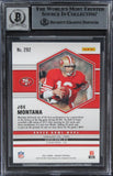 49ers Joe Montana Signed 2021 Panini Mosaic #292 MVP Card Auto 10! BAS Slabbed