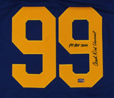 Dick Vermeil Signed Los Angeles Custom Blue Jersey with "HOF 2022" Inscription