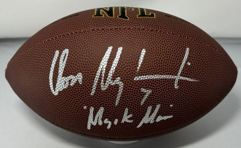 Packers DON MAJKOWSKI Signed Wilson Replica Football AUTO w/ MAJIK MAN - BAS