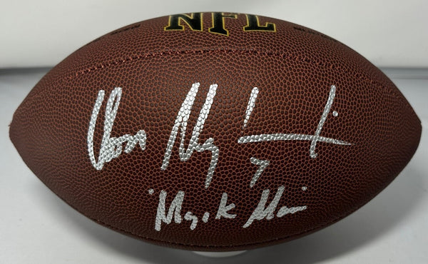 Packers DON MAJKOWSKI Signed Wilson Replica Football AUTO w/ MAJIK MAN - BAS