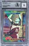 Hawks Dominique Wilkins Signed 1993 Finest #163 Card Auto 10! BAS Slabbed