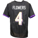 Zay Flowers Autographed/Signed Pro Style Black XL Jersey Beckett Witness 50813