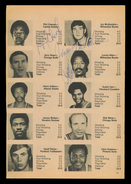 Chenier, Allen & McGlocklin Autographed 7x11 Magazine Photo 237941