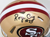 ROGER CRAIG AUTOGRAPHED 49ERS GOLD SPEED MINI HELMET BECKETT WITNESS 221284